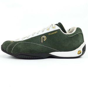 Piloti Prototipo Driving Racing Men's 6 Shoes Car Lace Up Sneaker Suede Green 24